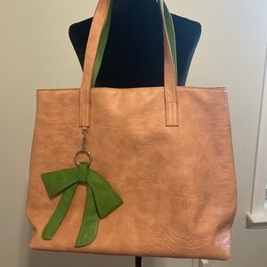 14inches long , 16inches wide AKA. Genuine Leather.